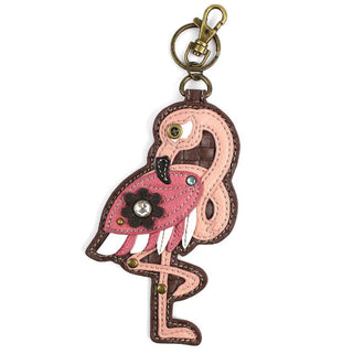 Chala 806 Key Fob/Coin Purse Flamingo