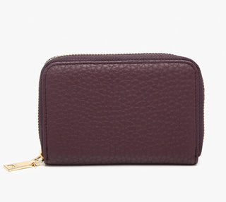 Jen & Co Alessia Zip Around Wallet Plum WL2593