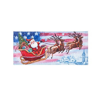 Patriotic Santa Switch Mat