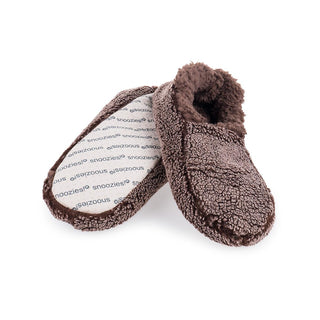 Snoozies Men's Two Tone Brown Slippers