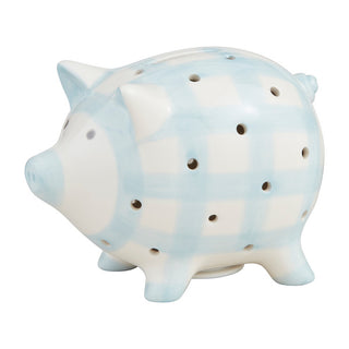 Mudpie Light Up Piggy Bank Blue