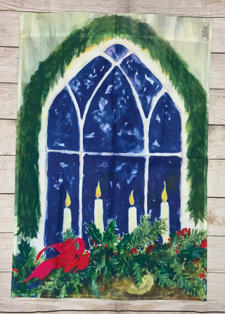 Candles in a Window House Flag