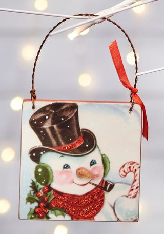 Retro Snowman Ornament Style 1
