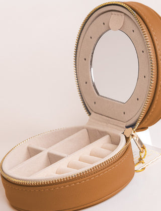 Simply Southern Miami Leather Jewelry Case Chai