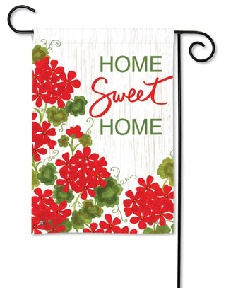 Red Geraniums Garden Flag