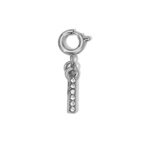 My Fun Colors Rhinestone Initial Silver I