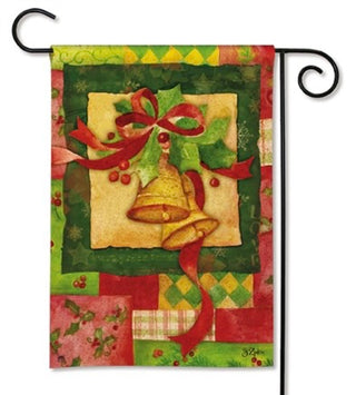 Patchwork Bells Garden Flag