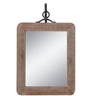 Wood Framed Mirror w/Hanging Bracket