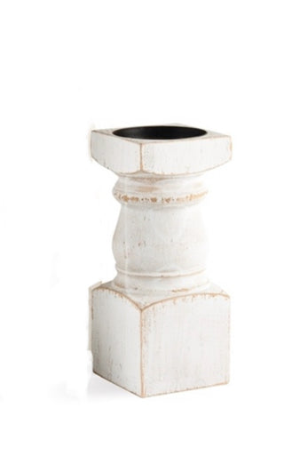 White Washed Candlestick