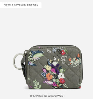 RFID Petite Zip Around Wallet
