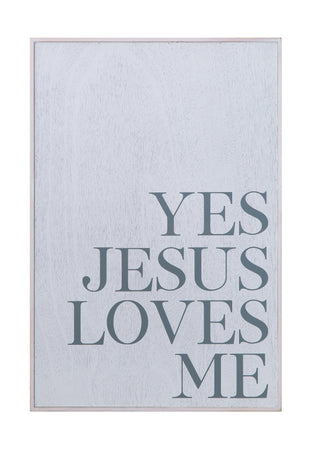 Yes Jesus Loves Me Wall Decor