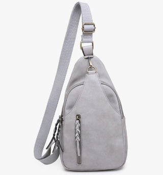 Jen & Co Nikki Sling Crossbody Grey M2342