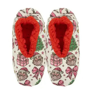 Simply Southern Holiday Slipper White