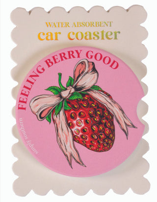 Simply Southern Car Coaster Strawberry