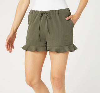 Coco+Carmen Kensley Shorts Olive
