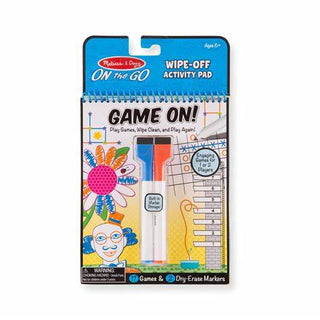 Melissa & Doug On the Go Wipe Off Activity Pad Game On