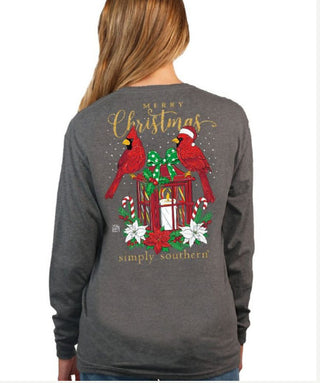 Simply Southern Long Sleeve Cardinal Charcoal Small