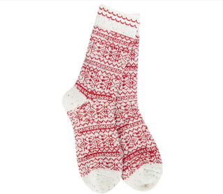 World's Softest Socks Holiday Confetti Crew Peppermint Confetti