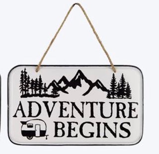 Metal Camper Wall Sign