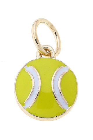 Canvas Style Charmed Tennis Ball Charm