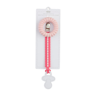 Mudpie Pink Teether & Pacy Strap