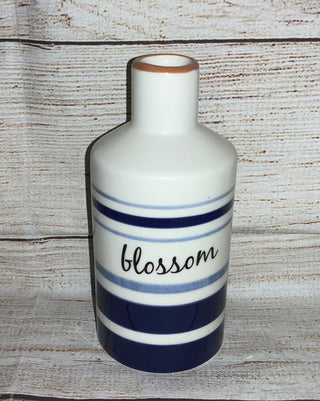 Ceramic Blue & White Vase