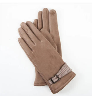 Howard's Belted Cuff Gloves Taupe