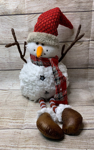 Plush Snowman Shelf Sitter