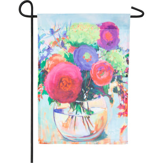 Floral Bouquet Garden Organza Flag