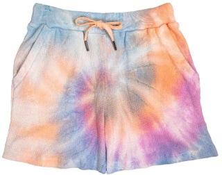 Simply Southern Tie Dye Waffle Shorts Spiral