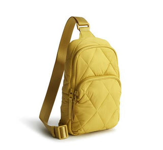 Vera Bradley Nylon Lorman Sling Backpack Golden Olive