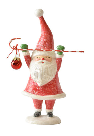 Paper Pulp Santa Figurine