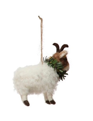 Wool Farm Animal Ornament