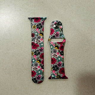 Silicone Apple Watch Band Floral 38/40/41mm