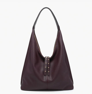 Jen & Co Tori Slouchy Hobo Dark Purple M2621