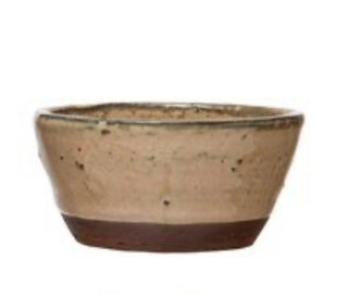 Stoneware Bowl w/Reactive Glaze