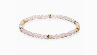 My Fun Colors Mini Crystal Bracelet Light Pink Gold Accent