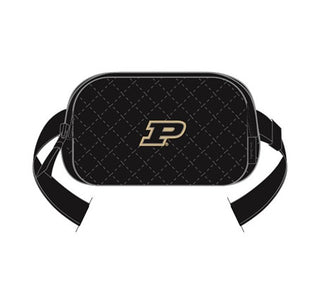 Vera Bradley Mini Belt Bag Black with Purdue University
