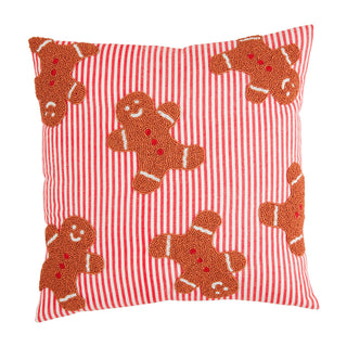 Mudpie Gingerbread Beaded Pillow