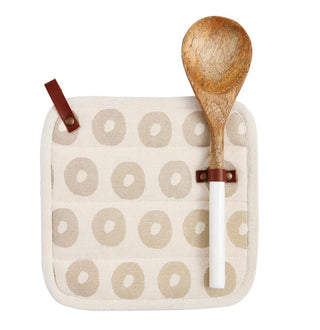 Mudpie Natural Pot Holder Spoon Set