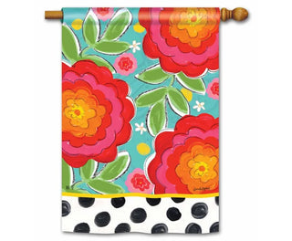 Happy Go Lucky Standard House Flag