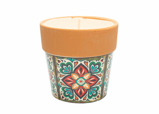 Swan Creek Mediterranean Medium Flower Pot Candle