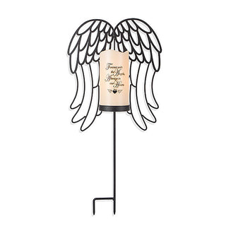Forever w/the Angels Metal Wings Yard Stake