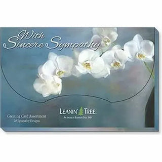 Leanin’ Tree With Sincere Sympathy Greeting Cards Assortment