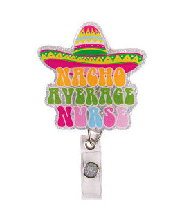 Simply Southern Badge Reel Nurse Nacho