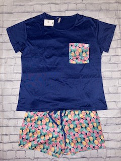 Simply Southern T-Shirt Pajama Set Pineapple
