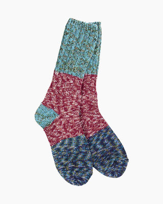 World’s Softest Socks Weekend Crew Cranberry Multi