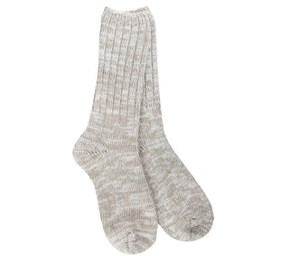 World's Softest Socks Weekend Ragg Crew Mushroon