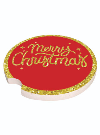 Simply Southern Holiday Car Coaster Merry Christmas