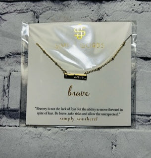 Simply Southern Necklace Brave